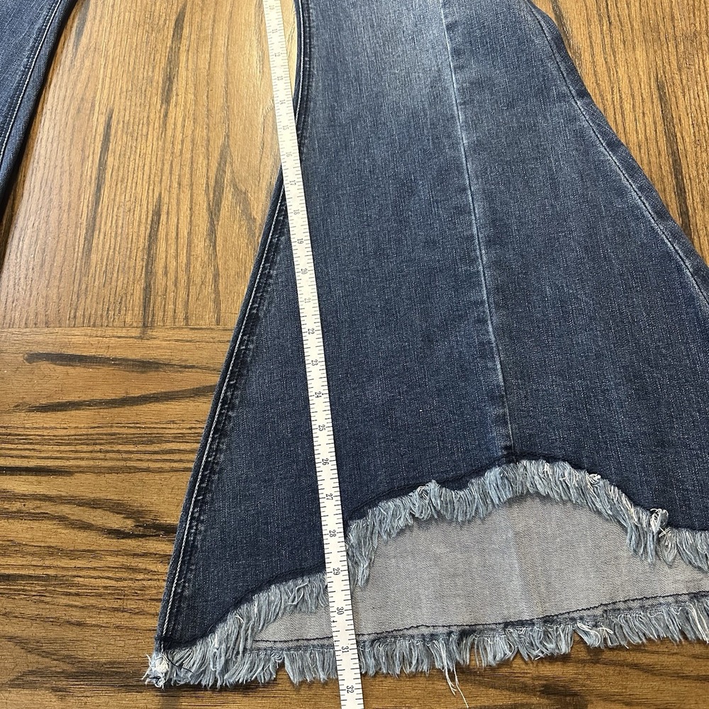 Grace in LA Blue‎ Womens High Waist Super Flare Leg Blue Denim Jeans 29 X 31.5" - Picture 13 of 16